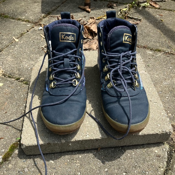 Keds, ankle boot, waterproof, floral, lace up - Picture 2 of 6